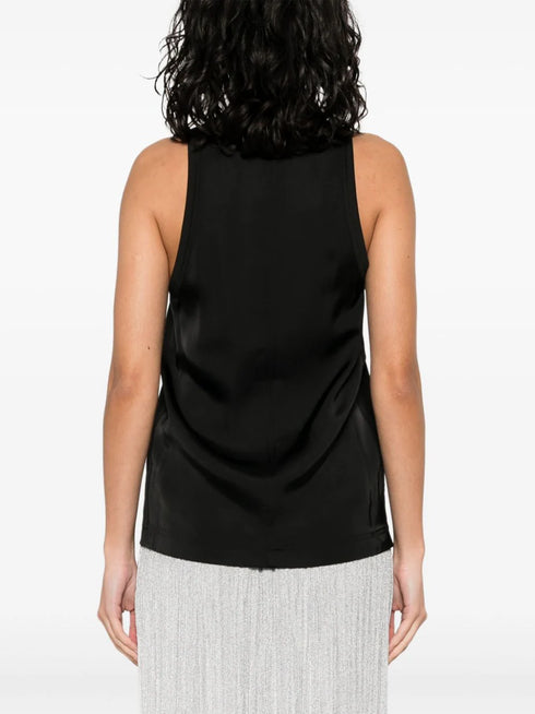 camiseta sin mangas con paneles en contraste